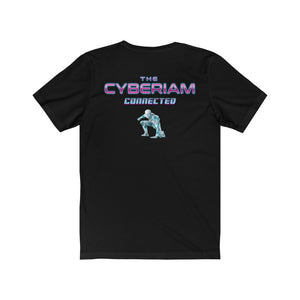 CONNECTED Logo/Cy the Robot - Unisex Jersey Short Sleeve Tee