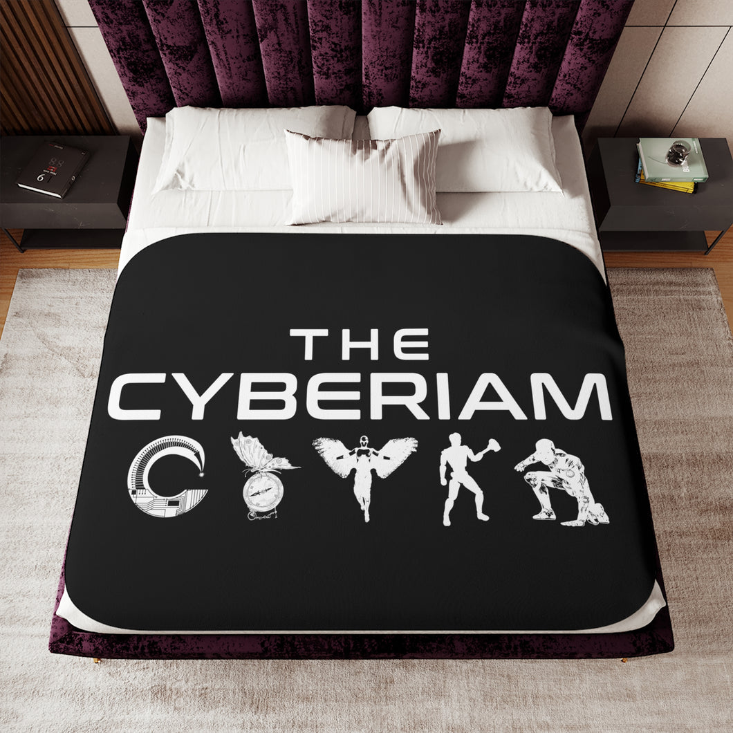 Cyberiam Symbols Sherpa Blanket