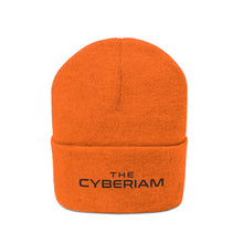 Load image into Gallery viewer, Cyberiam Black Logo Knit Beanie