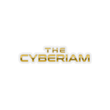 Load image into Gallery viewer, Cyberiam GOLD Logo Transparent Stickers