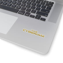 Load image into Gallery viewer, Cyberiam GOLD Logo Transparent Stickers
